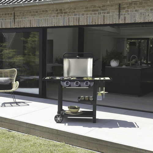 Barbecue gaz sur chariot Ibiza - 3 Brûleurs 8,4 kW